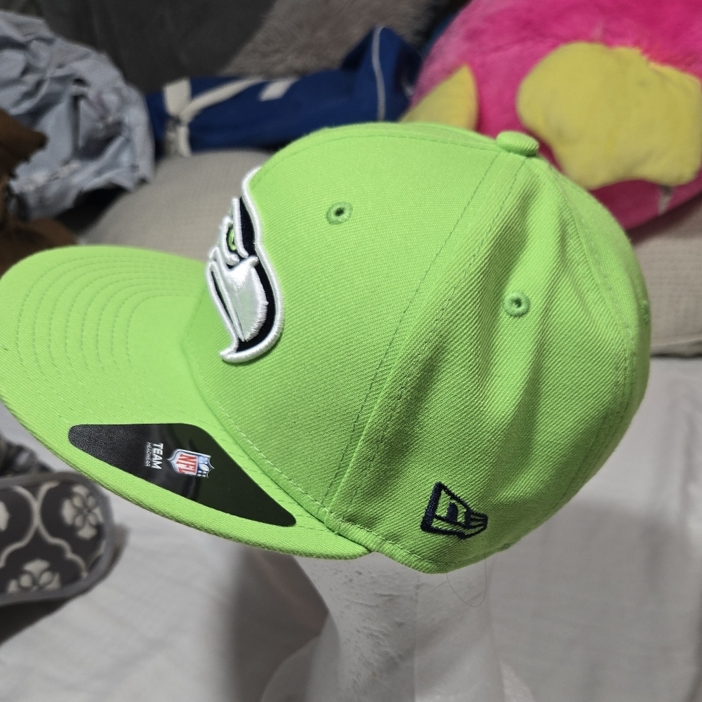 Seattle Seahawks New Era Kickoff Fitted Hat New Sz 6 7/8 - Picture 8 of 10